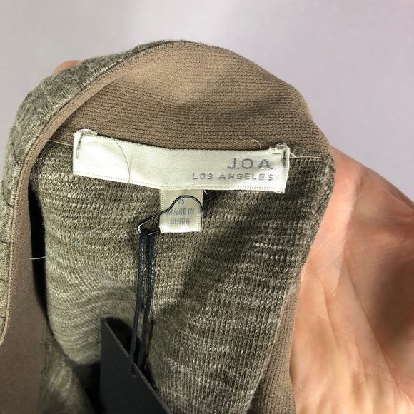 J.O.A. Womens Ruffle Hem Mini Skirt In Mocha Size Small - Picture 5 of 7